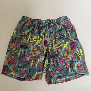 Empyre Swim Trunks Mens Retro Size Large‎ Board Short 90s 80s Y2K Geometric